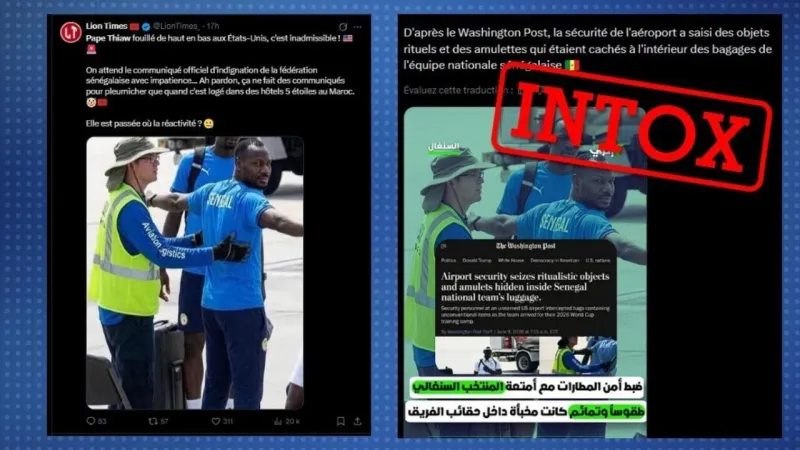 Équipe du Sénégal ciblée par des intox de supporters marocains