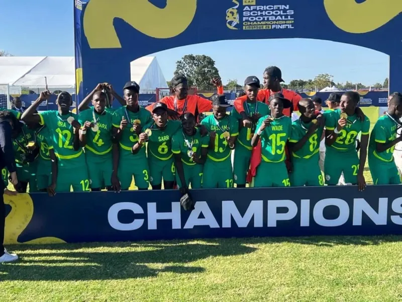 Les U15 sénégalais présentent leur titre africain scolaire