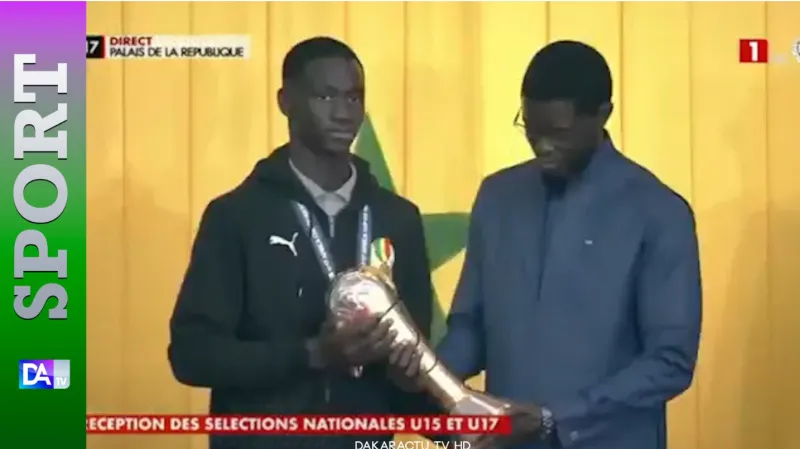 Les U17 du Sénégal reçus par le président Diomaye Faye