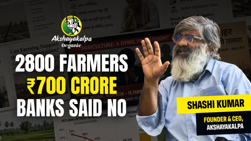 Akshayakalpa de Shashi Kumar : Lait bio de 2 800 agriculteurs