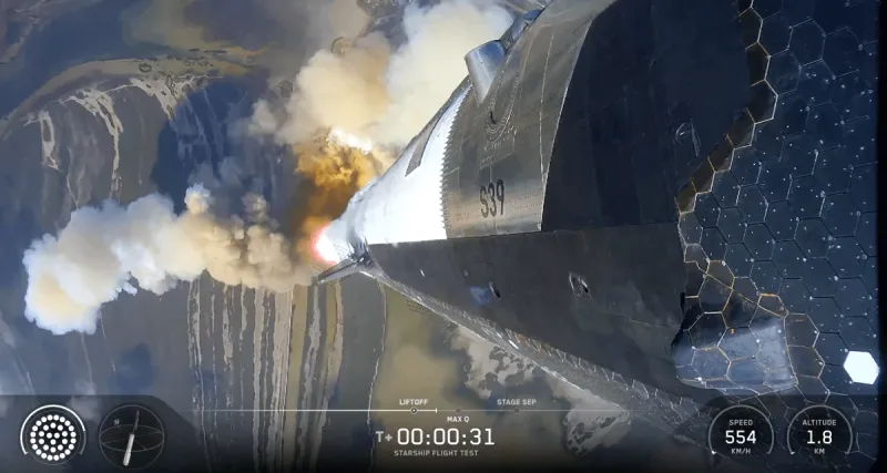 Premier vol du Starship V3 de SpaceX, perte du booster