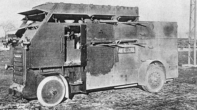 Premier camion blindé espagnol pour la guerre du Rif