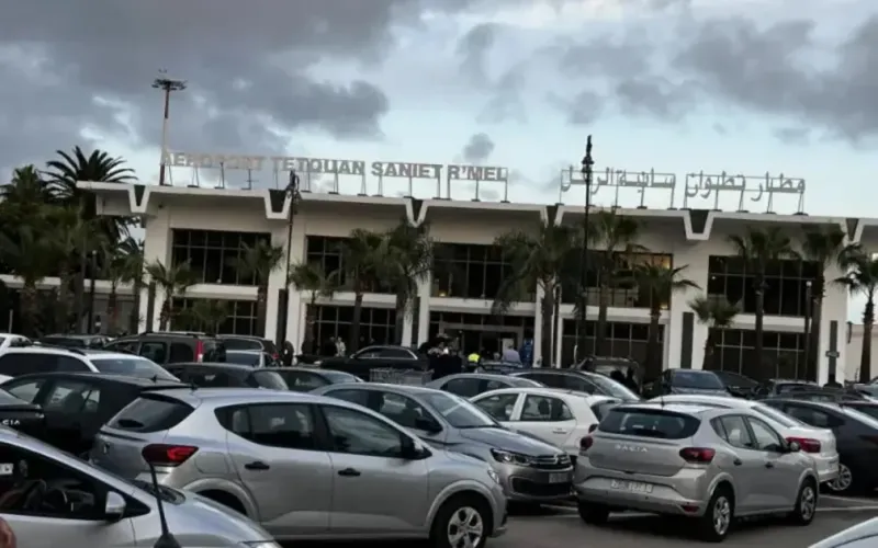 Le parking de l'aéroport de Tétouan saturé par l'affluence