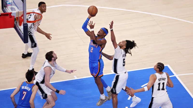 Le Thunder égalise la série 2-2 contre les Spurs grâce aux 34 points de SGA