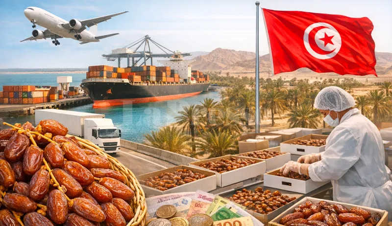 Tunisie : exportations de dattes en hausse de 5,6 % à 725,6 millions de dinars