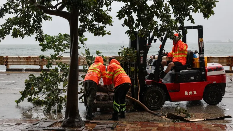 Typhon Noul frappe le sud de la Chine, risque d'inondation