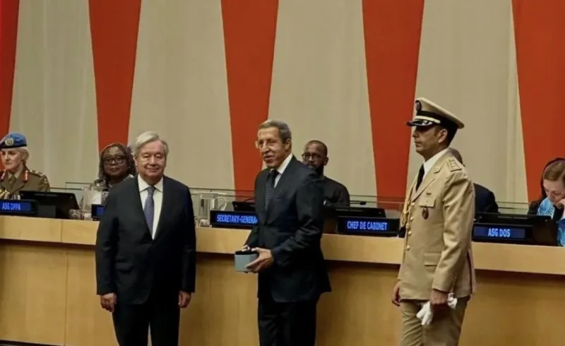 L'ONU honore 3 Casques bleus marocains de la médaille Dag Hammarskjöld
