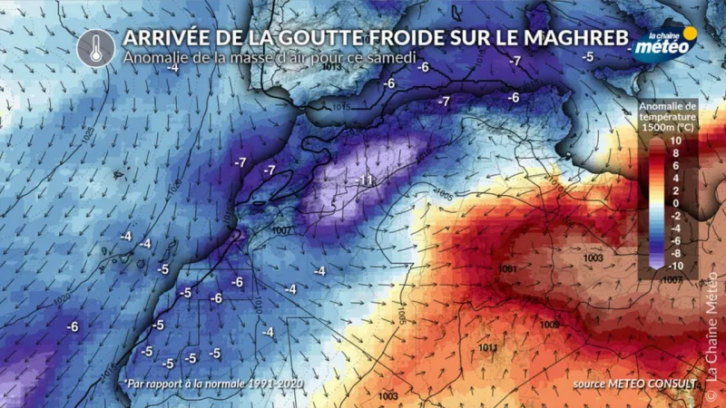 Froid et neige exceptionnels pour la saison au Maghreb