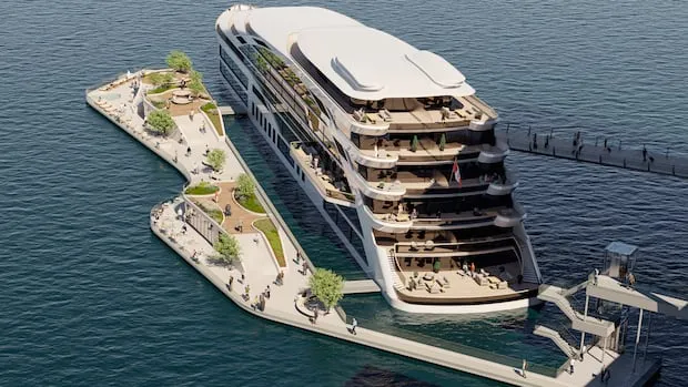 Vancouver approuve un hôtel flottant de 250 chambres à Coal Harbour