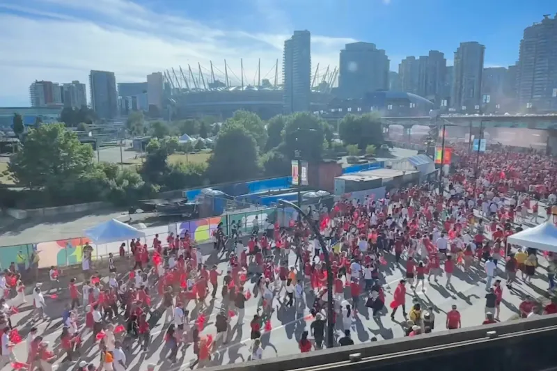 Match de la Coupe du monde à Vancouver bat un record d'achalandage