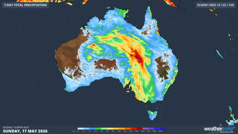 Semaine humide à venir pour plusieurs États australiens