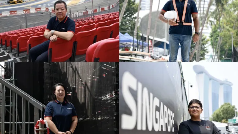 What does the team behind the Singapore F1 race do beyond the three-day race weekend?